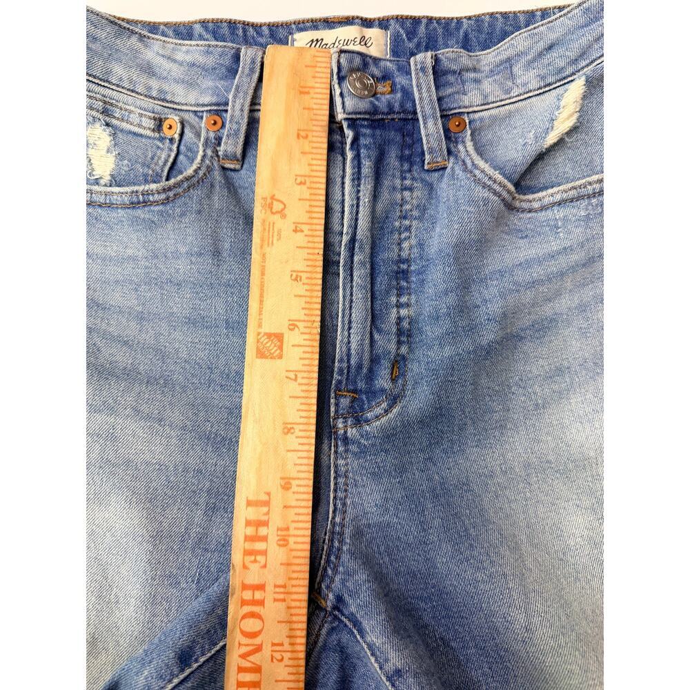 Madewell Curvy Perfect Vintage Jeans Size 25 High Rise Distressed Denim - Picture 10 of 14
